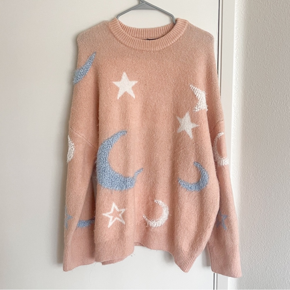 Oversized star + moon sweater